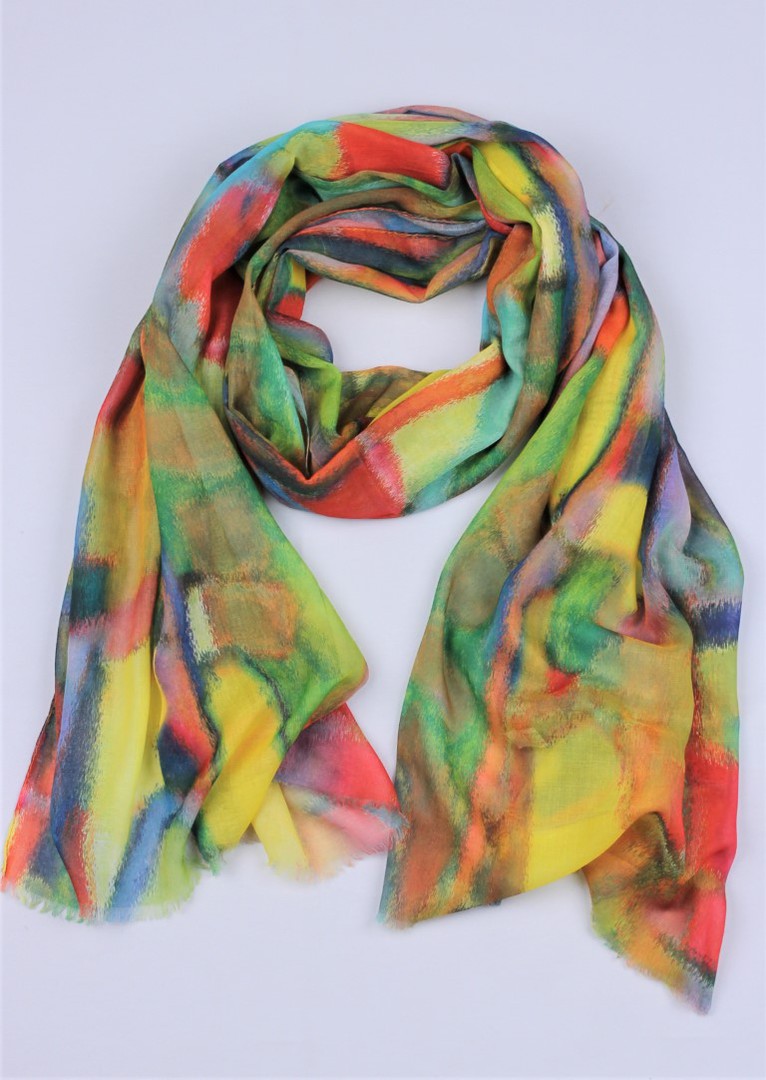 Alice & Lily printed scarf yellow Style : SC/4797YEL image 0